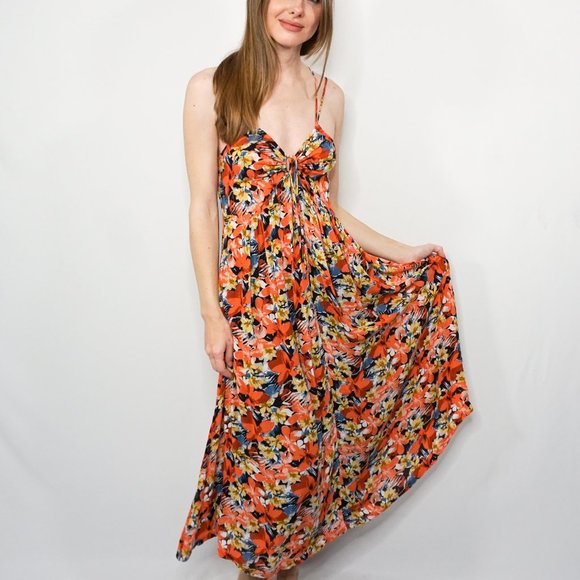 FREE PEOPLE Bright Floral Print Maxi Dress - Picture 6 of 6
